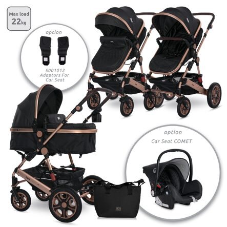 Lorelli Lora Καρότσι 2 σε 1 Black