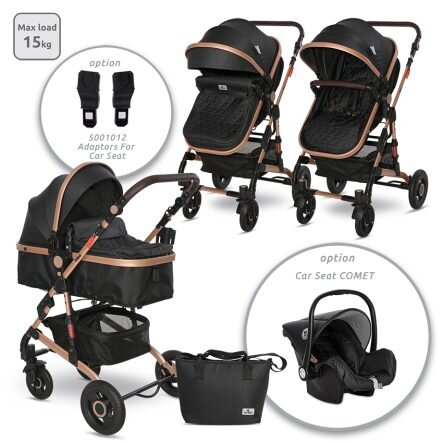 Lorelli Alba Premium Καρότσι 2 σε 1 Black