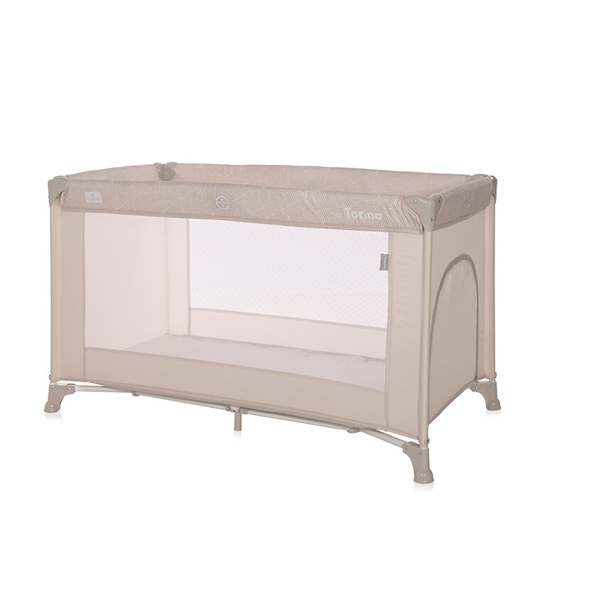 Lorelli Torino 1 Layer Παρκοκρέβατο Fog Striped Elements