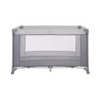 Lorelli Torino 1 Layer Παρκοκρέβατο Gray Striped Elements