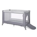 Lorelli Torino 1 Layer Παρκοκρέβατο Gray Striped Elements