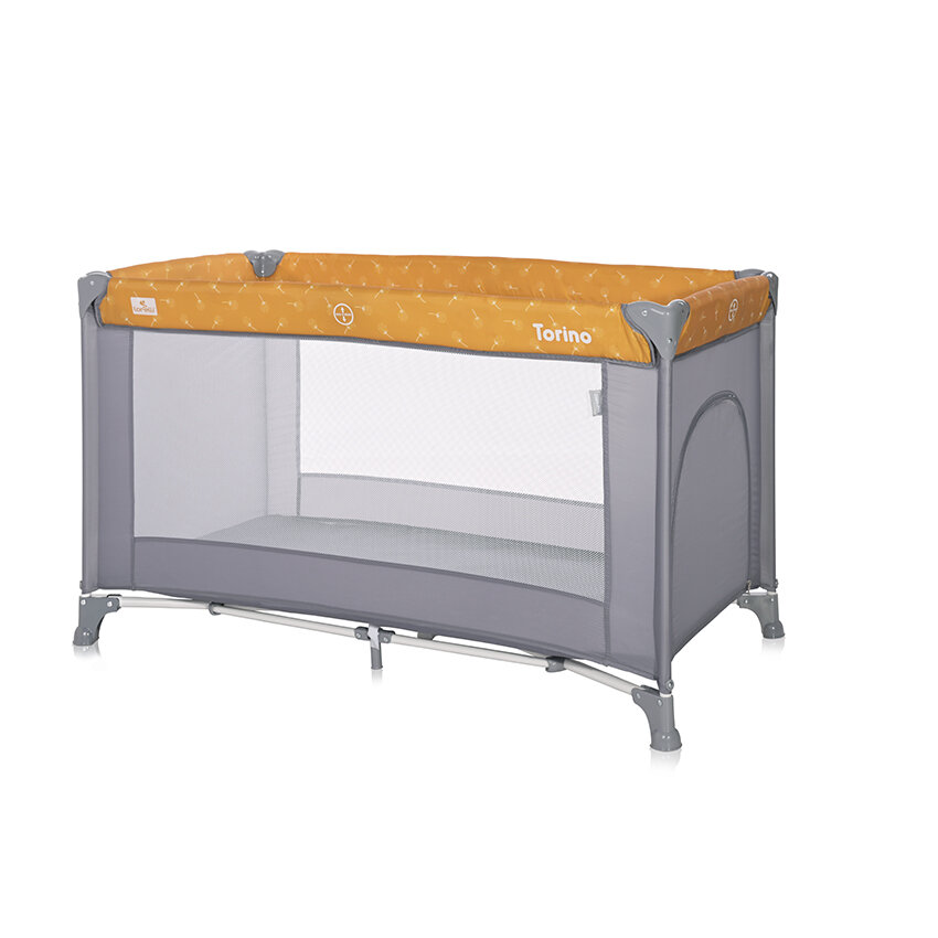 Lorelli Torino 1 Layer Παρκοκρέβατο Lemon Curry Floral