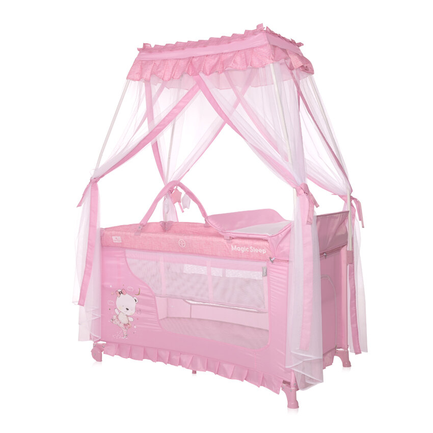 Lorelli Magic Sleep Παρκοκρέβατο Rose Ballerina Pink