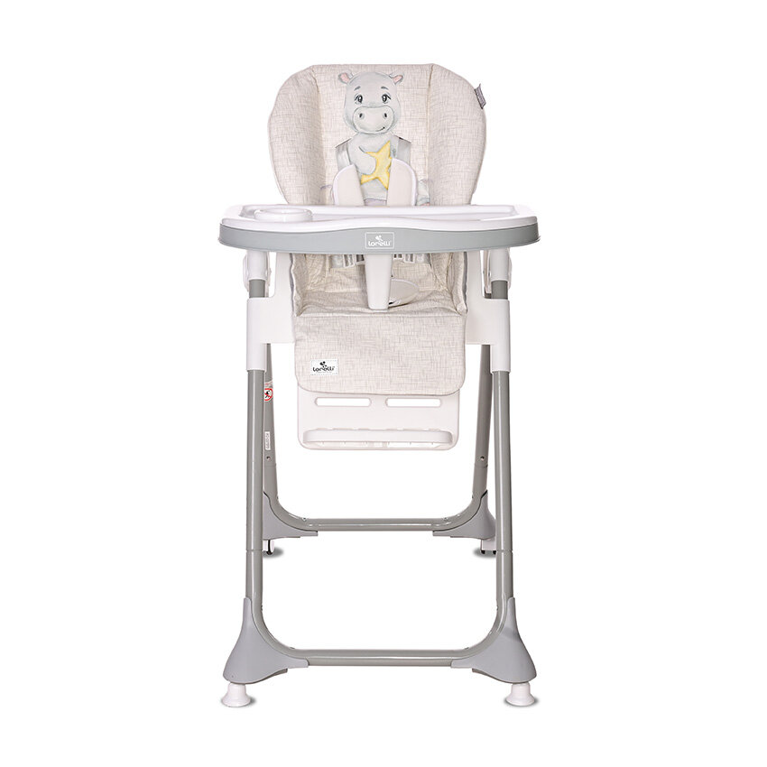 Lorelli Felicita Καρεκλάκι Φαγητού Gray Hippo Pu Leather