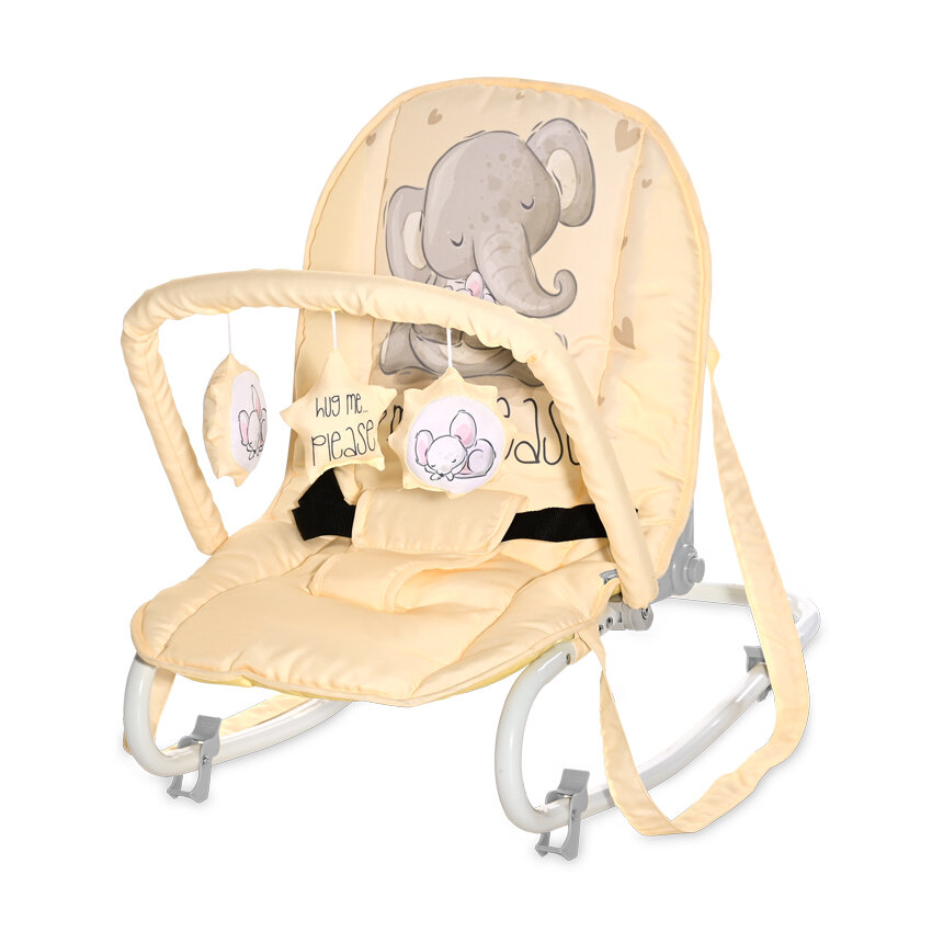 Lorelli Elisa Relax Μωρού Rocker Beige Yellow Cute Elephant