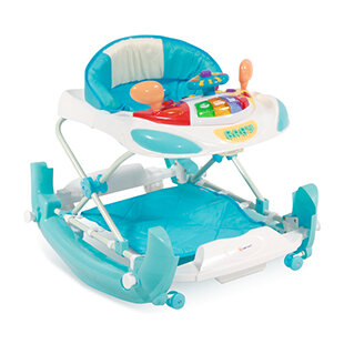 Lorelli W1224CE Swing Στράτα με Λίκνισμα Μουσική Και Φώτα Light Blue