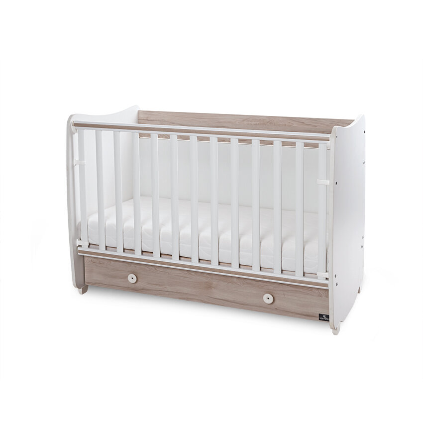 Lorelli Dream 60X120 Κούνια πολυμορφική White/LIght Oak New