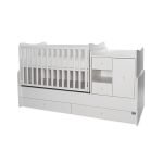 Lorelli Minimax Κούνια πολυμορφική +  Δώρο το Στρώμα Κοκκοφοίνικα της Grecostrom White