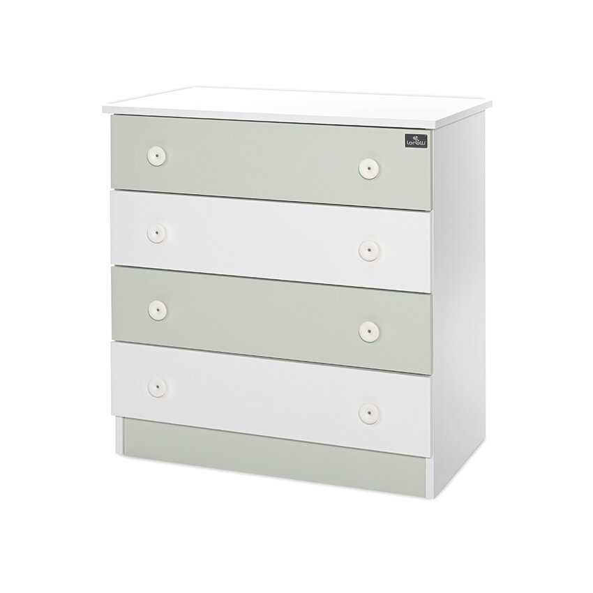Lorelli Βρεφική Συρταριέρα White/Milky Green