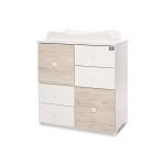 Lorelli Βρεφική Συρταριέρα - Αλλαξιέρα White/Light Oak