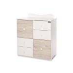 Lorelli Βρεφική Συρταριέρα - Αλλαξιέρα White/Light Oak