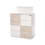 Lorelli Βρεφική Συρταριέρα - Αλλαξιέρα White/Light Oak