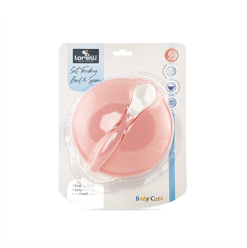 Lorelli Παιδικό Σετ Φαγητού Blush Pink