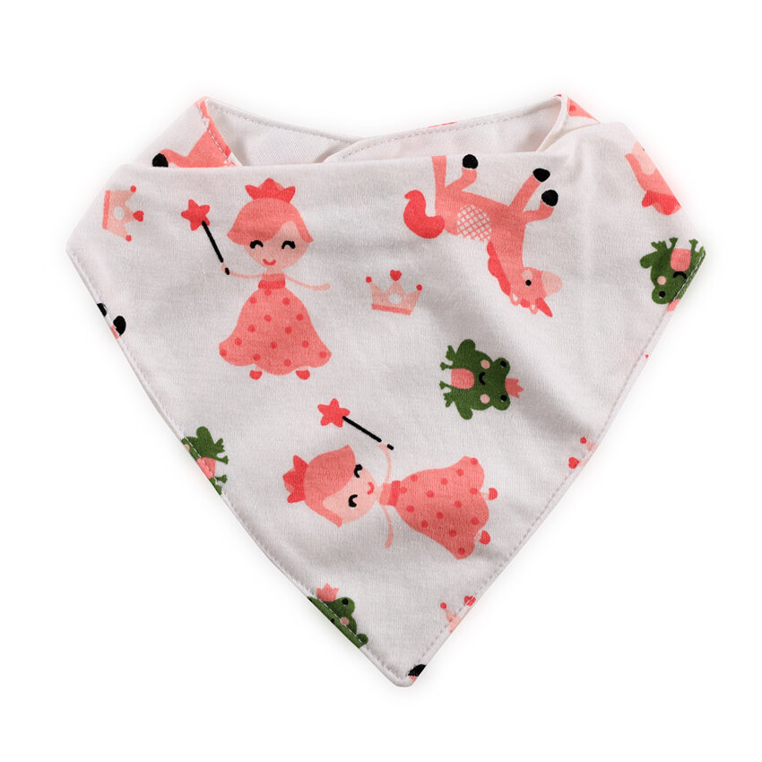 Lorelli Σαλιάρα Βρεφική Bandana με Princess Pink
