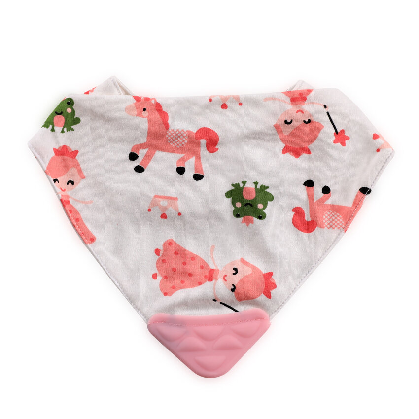 Lorelli Σαλιάρα Βρεφική Bandana με Μασητικό Princess
