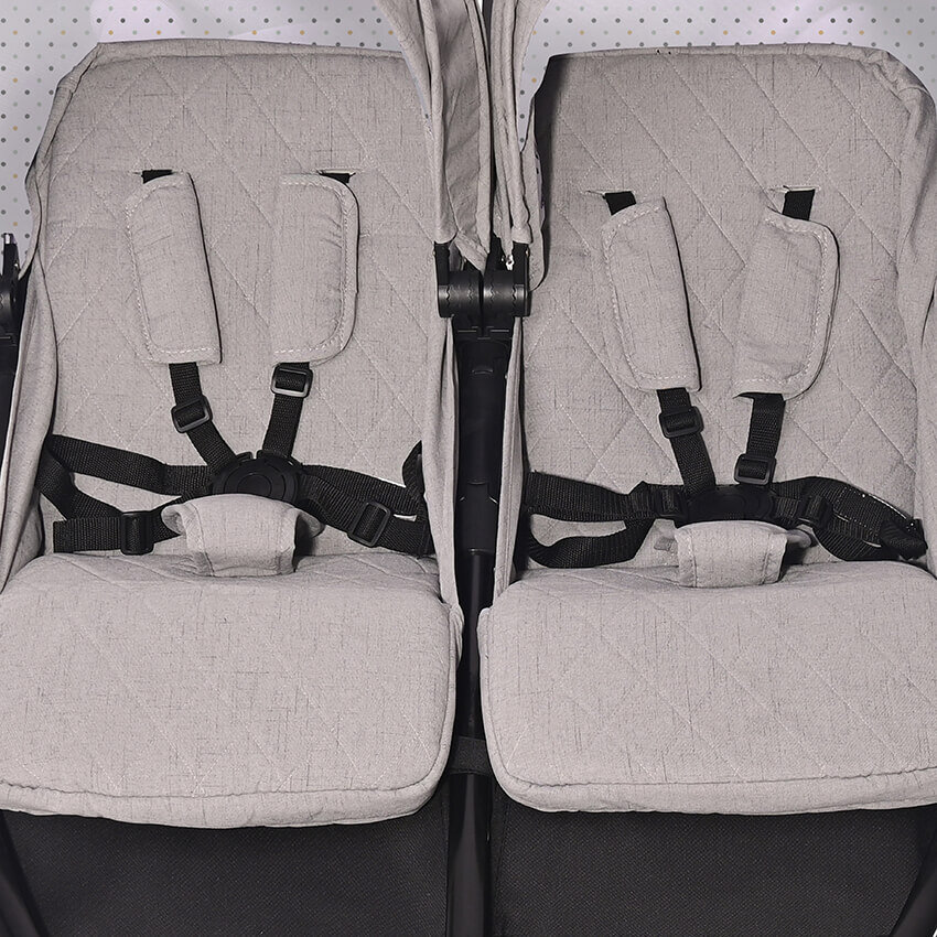 Lorelli Duo Καρότσι Διδύμων Black