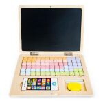 Ecotoys Ξύλινο Εκπαιδευτικό Laptop με Μαγνητικό Πίνακα 5903089062813