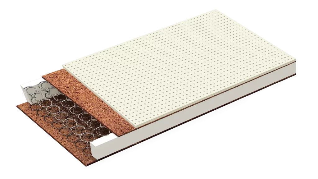 Grecostrom Εκάτη Στρώμα Κούνιας 60x1,20 Με Ζακάρ Ύφασμα