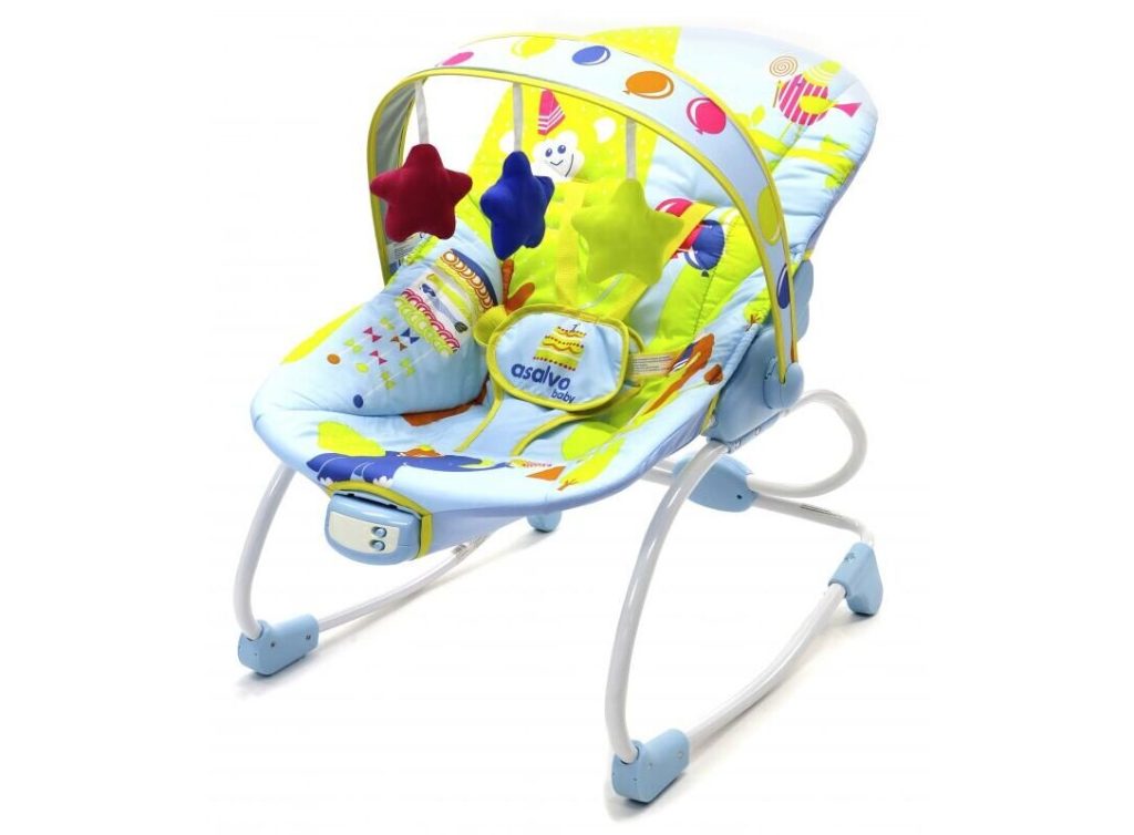 Asalvo Evolutive Βρεφικό ρηλάξ Με Δόνηση και Μελωδίες Light Blue
