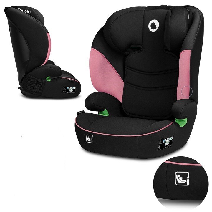 LIONELO LARS i-Size ΚΑΘΙΣΜΑ ΑΥΤΟΚΙΝΗΤΟΥ 100-150cm ή 15-36kg Pink Baby