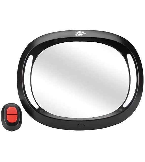 Interbaby Καθρέπτης Αυτοκινήτου Ρυθμιζόμενος Με Led Φωτισμό