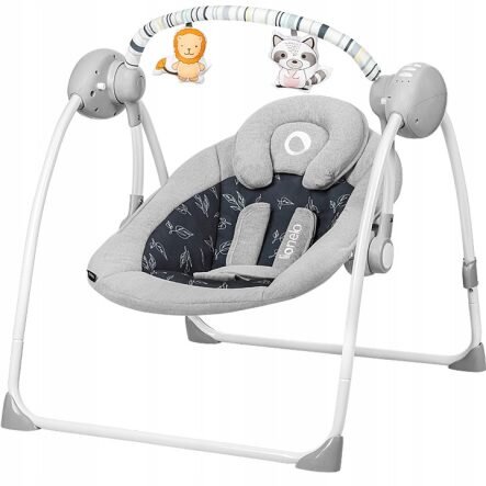 Lionelo Ruben Βρεφικό ηλεκτρικό Ρηλάξ Gray Graphite 5903771702935