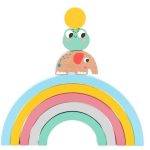EliNeli Rainbow Montessori Πτυσσόμενο Ουράνιο Τόξο με Ζώα & Μπάλες EN1114