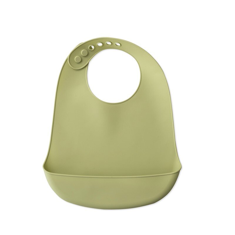Interbaby Σαλιάρα Σιλικόνης Olive Green SI002-74