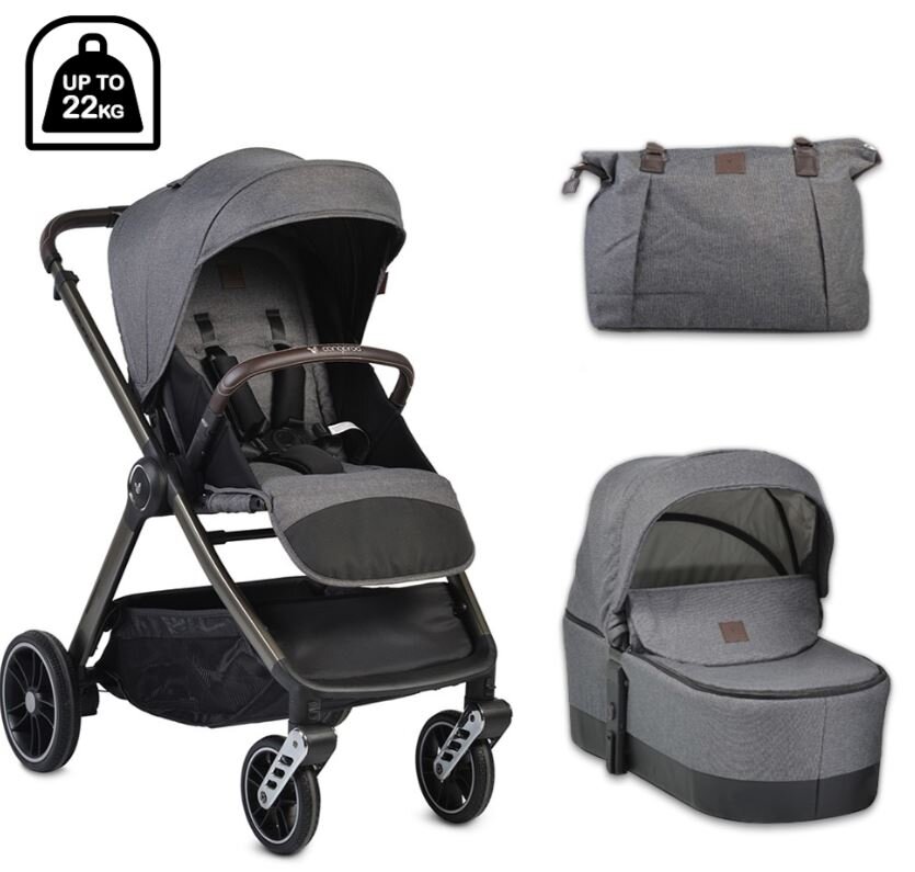 Cangaroo Macan Καρότσι 2 σε 1 Gray
