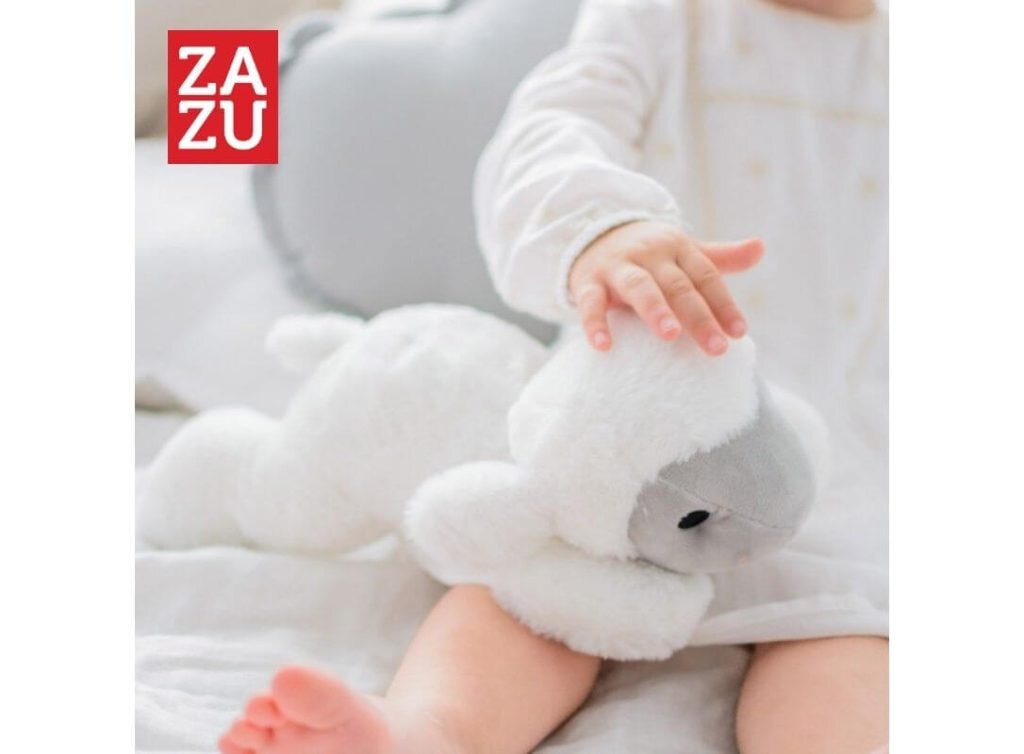 Zazu KidsΑρνάκι Νανουρίσματος με Χτύπους Καρδιάς Λευκούς Ήχους