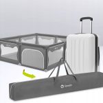 Lionelo Willow XL Παρκοκρέβατο Gray Congrete