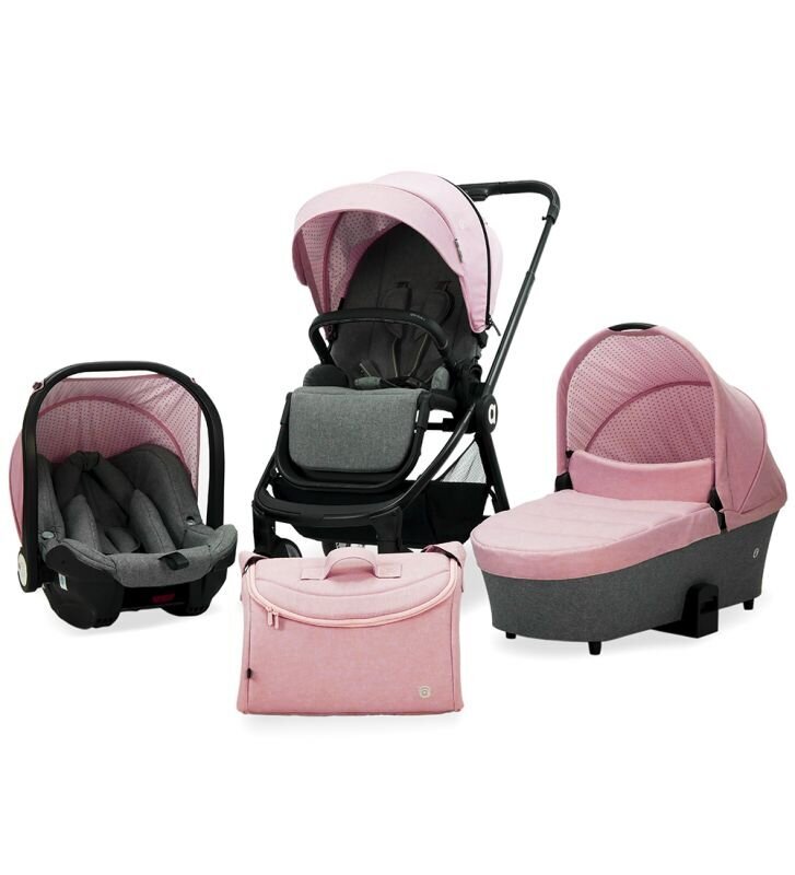 Asalvo Genius Καρότσι 3 σε 1 έως 22kg Pink