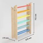 Eli Neli Montessori Pikler Σετ Τρίγωνο Και Ράμπα Διπλής Όψης με Επιφάνεια Αναρρίχησης