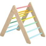 Eli Neli Montessori Pikler Σετ Τρίγωνο Και Ράμπα Διπλής Όψης με Επιφάνεια Αναρρίχησης