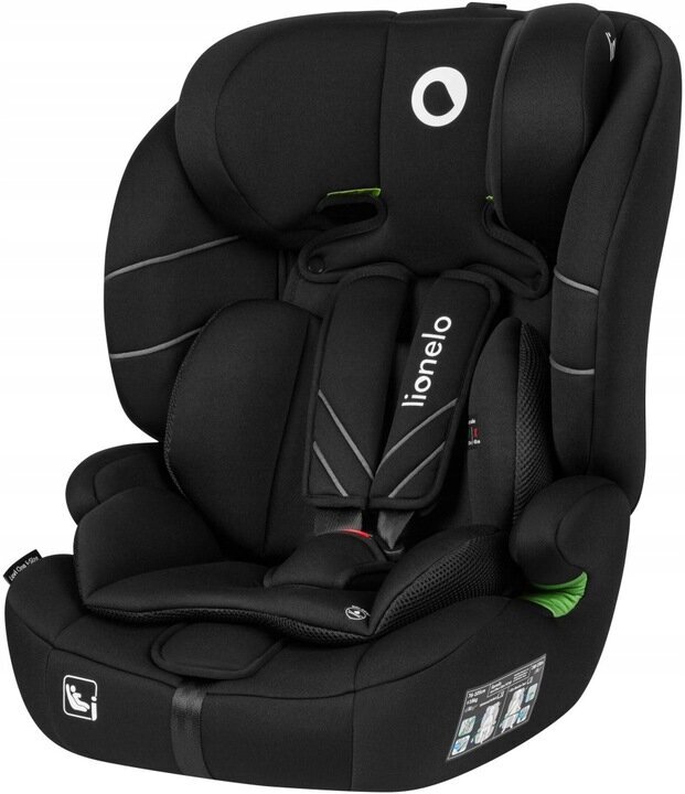 Lionelo Levi One i-size Κάθισμα Αυτοκινήτου 76cm-150cm/9-36kg Black Carbon