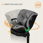 Lionelo Harmony i-Size κάθισμα αυτοκινήτου 40-150 cm isofix Pink Mauve Bamboo