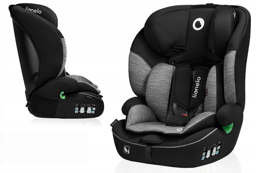 Lionelo Levi i-size Κάθισμα Αυτοκινήτου76cm-150cm/9-36kg Black & Gray