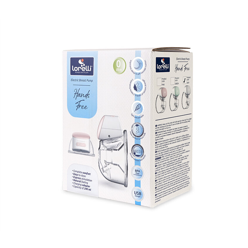 Lorelli Hands Free Ηλεκτρικό Ασύρματο Θήλαστρο Gray
