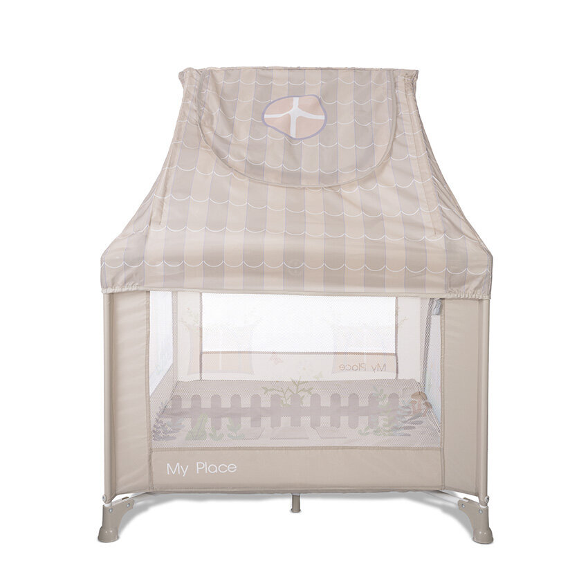 Lorelli My Place With Roof Παρκοκρέβατο 100x100x125cm Beige