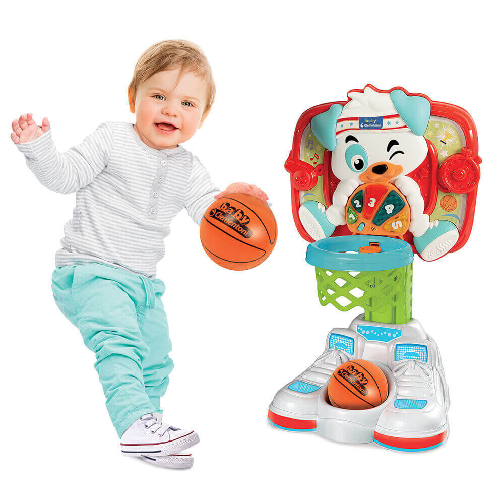 Baby Clementoni Βρεφικό Εκπαιδευτικό Παιχνίδι Μπασκετάκιας Με Μπάλα