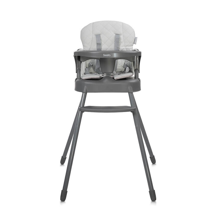 Lorelli Siesta Καρεκλάκι Φαγητού 3in1Grey Leather