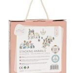 EliNeli Montessori Ξύλινο Παιχνίδι Ισορροπίας με χαρούμενα ζώα