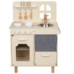 Eli Neli Montessori Kitchen Ξύλινη Παιδική Κουζίνα Με Παράθυρο