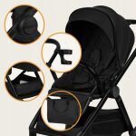 Lionelo Layla Καρότσι Βρεφικό 3 σε 1 έως 22kg Brown Rust