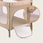Lionelo Yasmin Easy Fold Παρκοκρέβατο 2 Επιπέδων Olive Green