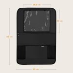 Lionelo Seat Organizer Οργανωτής καθισμάτων αυτοκινήτου 5 τσέπες 60 x 42 cm Gray