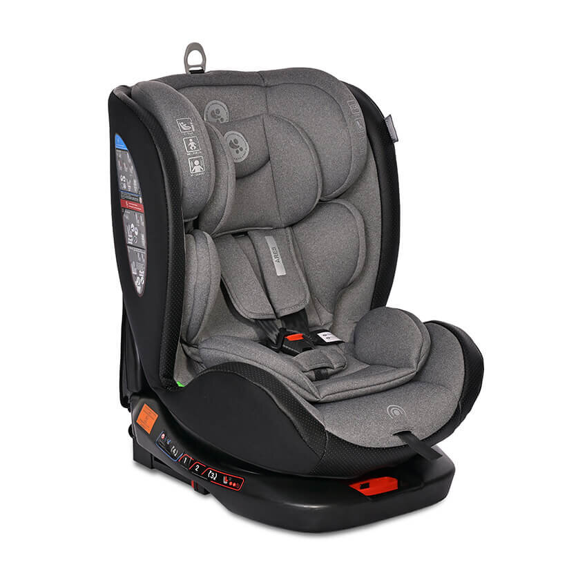 Lorelli Ares i-size 40-150cm κάθισμα αυτοκινήτου isofix Anti Rebound Bar Grey