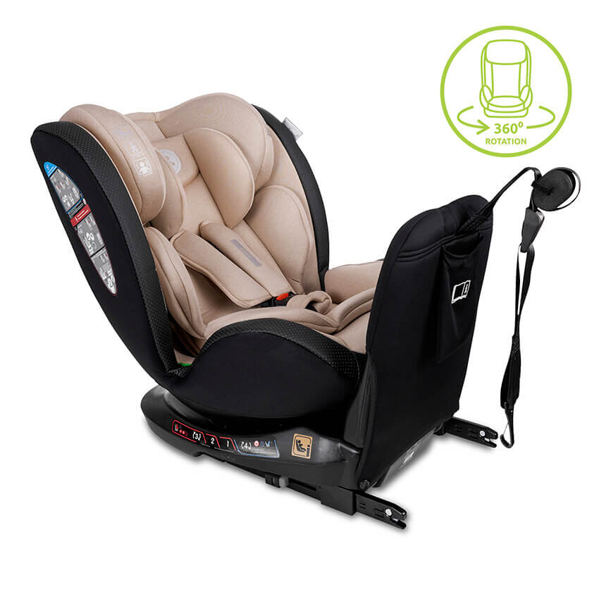 Lorelli Ares i-size 40-150cm κάθισμα αυτοκινήτου isofix Anti Rebound Bar Beige